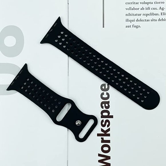 42/44/45/46/49 Versatile and Comfortable Sport Bands for Apple Watch black - Picture 1 of 6
